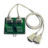 Two Male DB9 to Screw Terminal Board (Pitch= 5.08 mm) with DIN-rail Mounting Includes: CA-0910F x 2 (DB9(Female) to DB9(Female) Cable [RS-232; Pin1-Pin9], 1M)ICP DAS